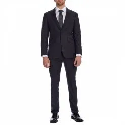 Hackett London Charcoal Stretch Twill 2 Piece Suit