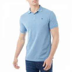 Hackett London Denim Classic Logo Cotton Polo Shirt