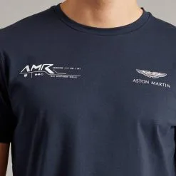 Hackett London Navy AMR Graphic Logo T-Shirt -Hackett London Shop 17953597 4