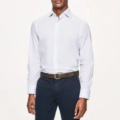 Hackett London Blue Check Classic Cotton Shirt