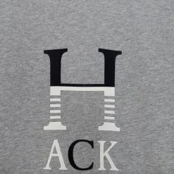 Hackett London Grey Stacked Logo Cotton T-Shirt -Hackett London Shop 18066927 3