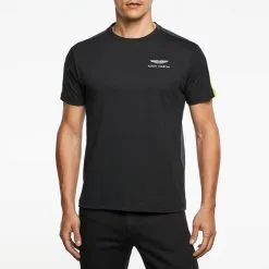 Hackett London Black AMR Logo Cotton T-Shirt