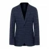 Hackett London Navy Checked Single Breasted Cotton Blazer 1 Hackett London Navy Checked Single Breasted Cotton Blazer -Hackett London Shop 18124389 1