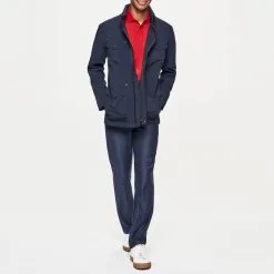 Hackett London Navy High Neck Tech Jacket -Hackett London Shop 18260503 3