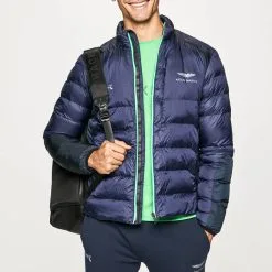 Hackett London Navy Amr Quilted Jacket