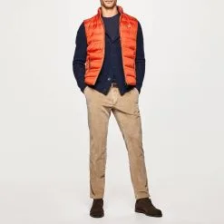 Hackett London Orange Lightweight Quilted Gilet 4 Hackett London Orange Lightweight Quilted Gilet -Hackett London Shop 18337769 3