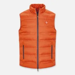 Hackett London Orange Lightweight Quilted Gilet 5 Hackett London Orange Lightweight Quilted Gilet -Hackett London Shop 18337769 4
