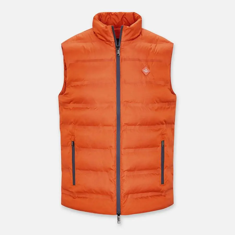 Orange Lightweight Quilted Gilet Hackett London Orange Lightweight Quilted Gilet -Hackett London Shop 18337769 4
