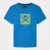 Hackett London Blue Citrus Print Cotton T-shirt