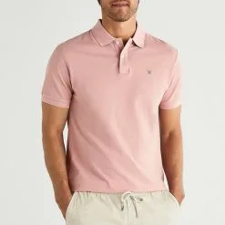 Hackett London Pink Slim Cotton Polo Shirt